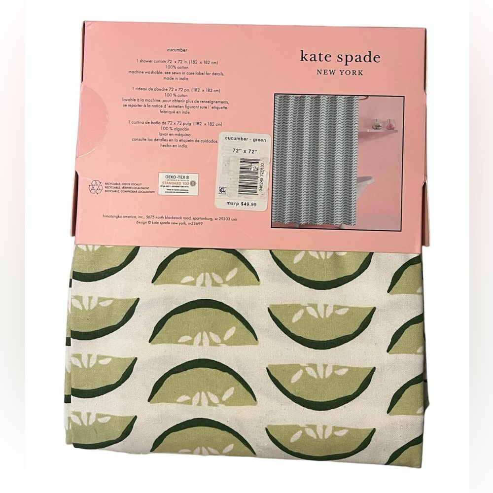 NEW Kate Spade Shower Curtain - Picture 2 of 2